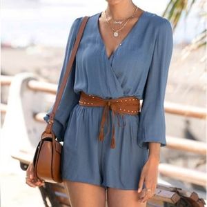 Relaxed Surplice Romper